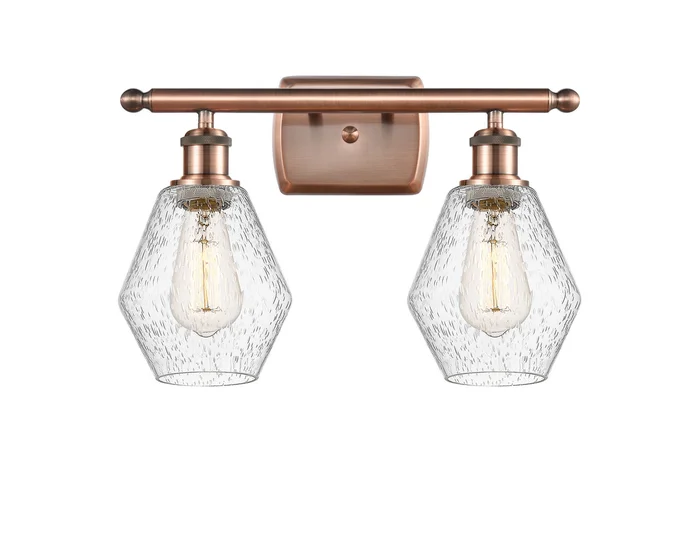 Ballston LED Bath Vanity in Antique Copper (405|516-2W-AC-G654-6-LED)