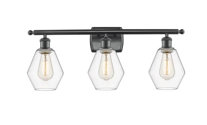 Ballston LED Bath Vanity in Matte Black (405|516-3W-BK-G652-6-LED)