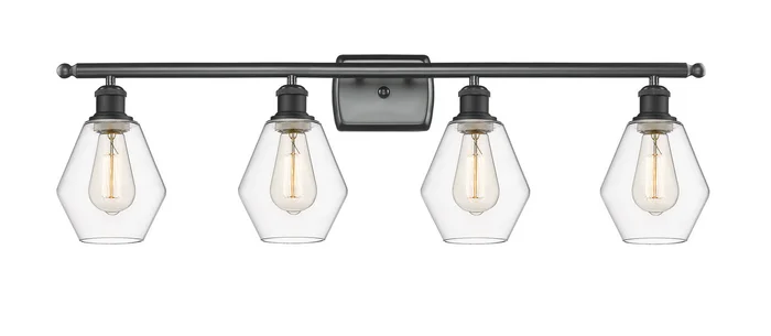 Ballston LED Bath Vanity in Matte Black (405|516-4W-BK-G652-6-LED)