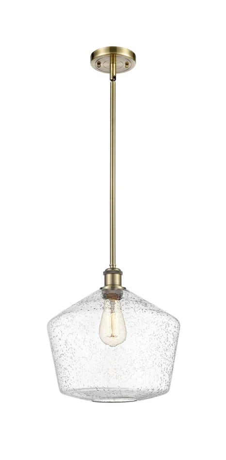 Ballston LED Mini Pendant in Antique Brass (405|516-1S-AB-G654-12-LED)