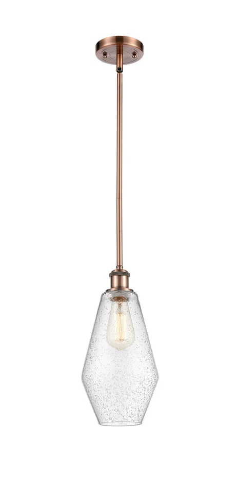 Ballston LED Mini Pendant in Antique Copper (405|516-1S-AC-G654-7-LED)