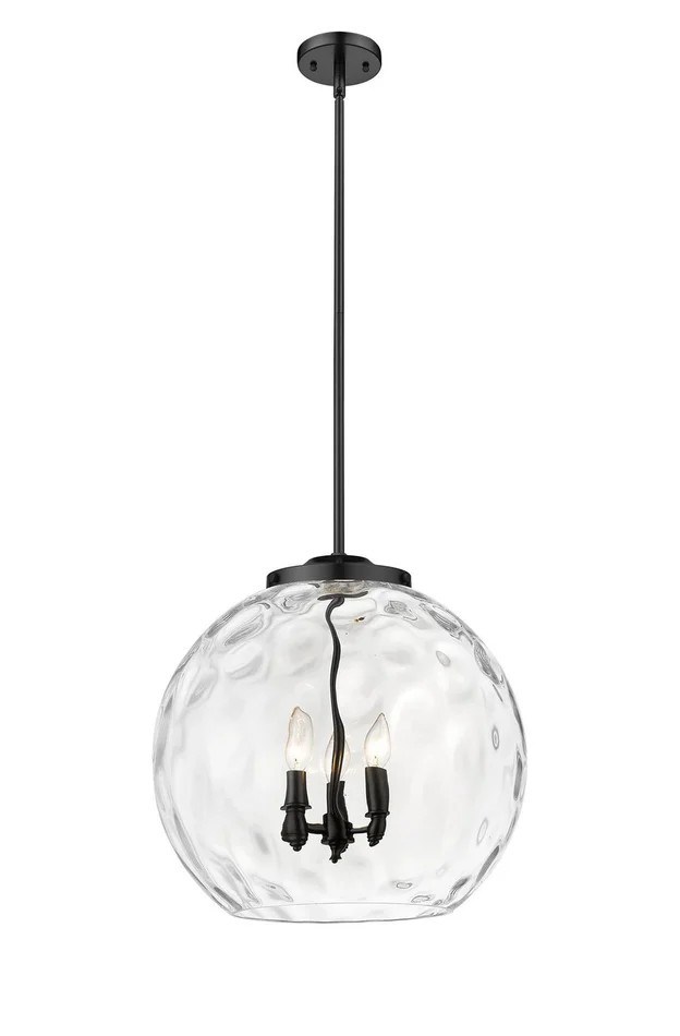 Ballston LED Pendant in Matte Black (405|221-3S-BK-G1215-18-LED)
