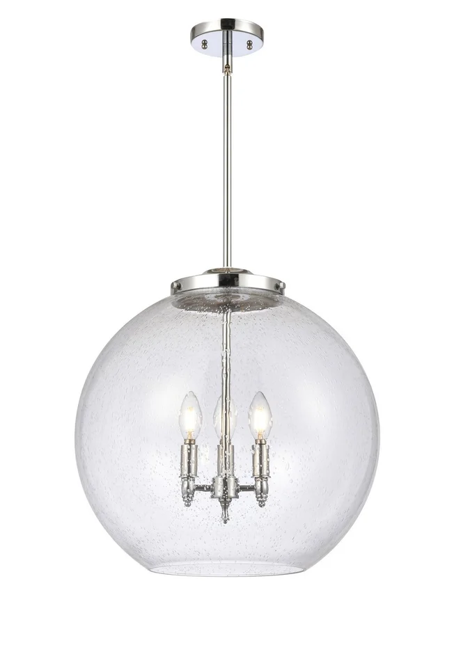 Ballston LED Pendant in Polished Chrome (405|221-3S-PC-G124-18-LED)