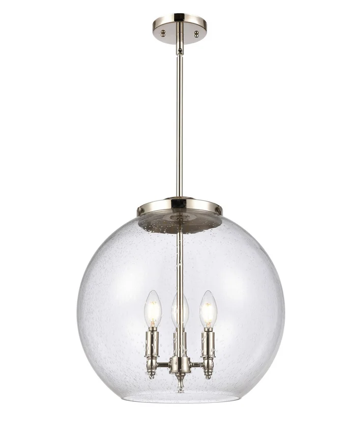 Ballston LED Pendant in Polished Nickel (405|221-3S-PN-G124-16-LED)