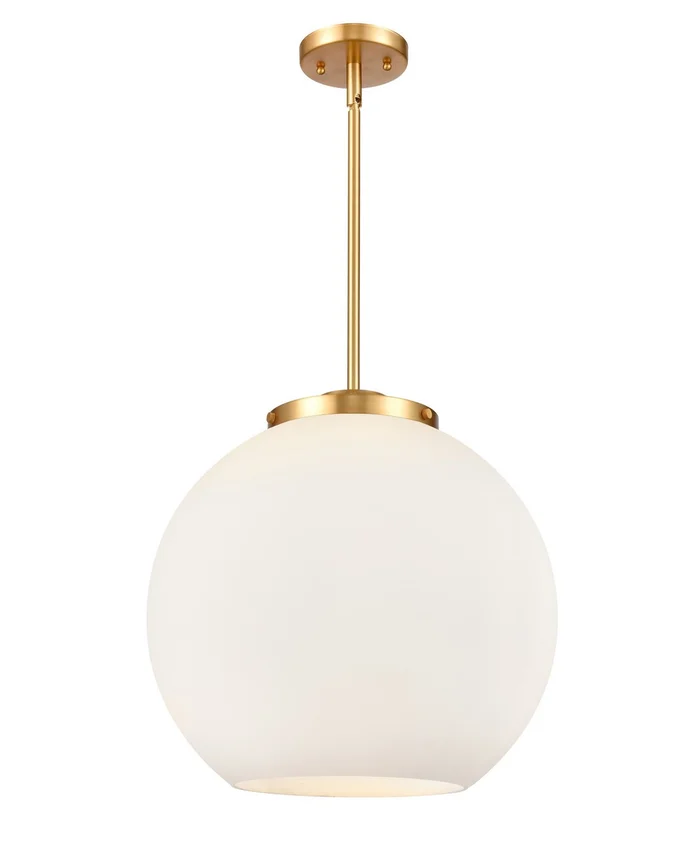 Ballston LED Pendant in Satin Gold (405|221-3S-SG-G121-16-LED)
