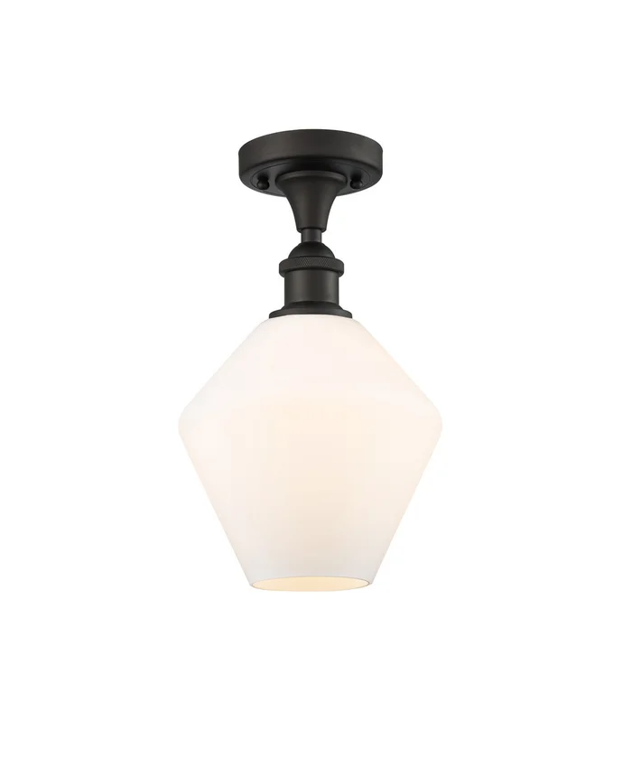 Ballston LED Semi-Flush Mount in Oil Rubbed Bronze (405|516-1C-OB-G651-8-LED)