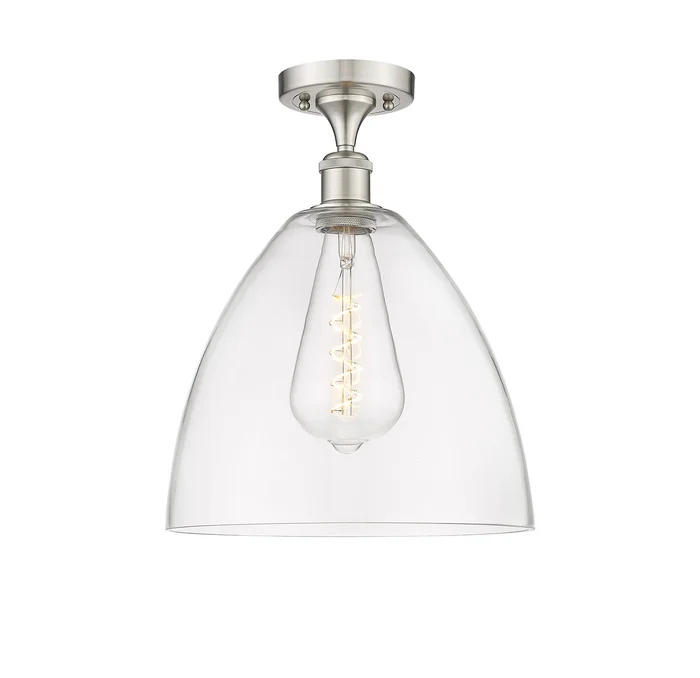 Ballston LED Semi-Flush Mount in Satin Gold (405|516-1C-SG-GBD-124-LED)