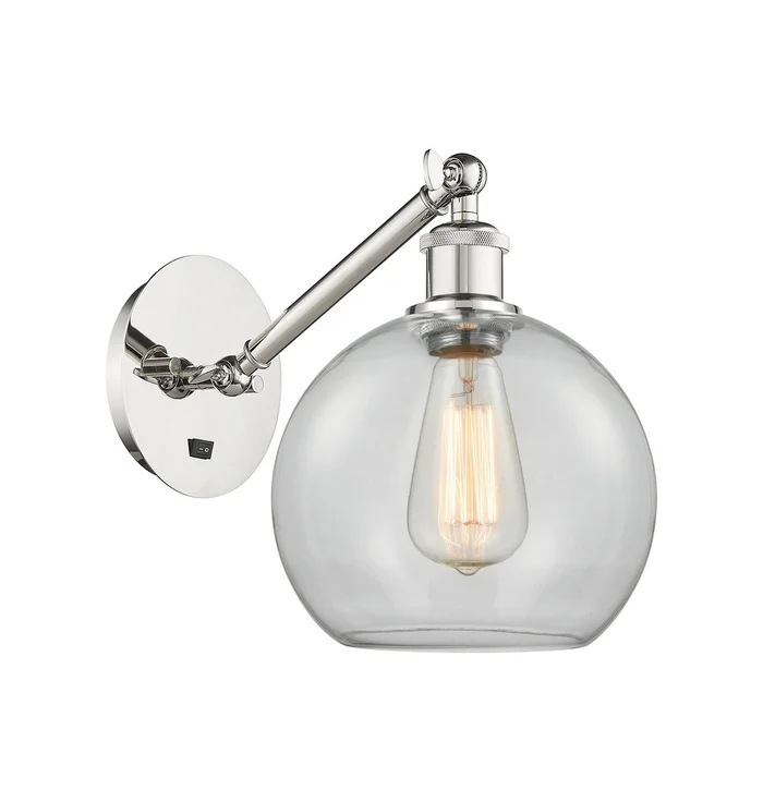 Ballston LED Wall Sconce in Polished Nickel (405|317-1W-PN-G122-8-LED)