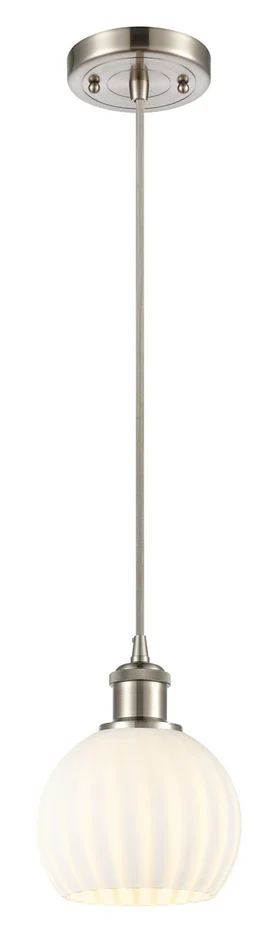 Ballston One Light Mini Pendant in Polished Nickel (405|516-1P-PN-G1215-6)