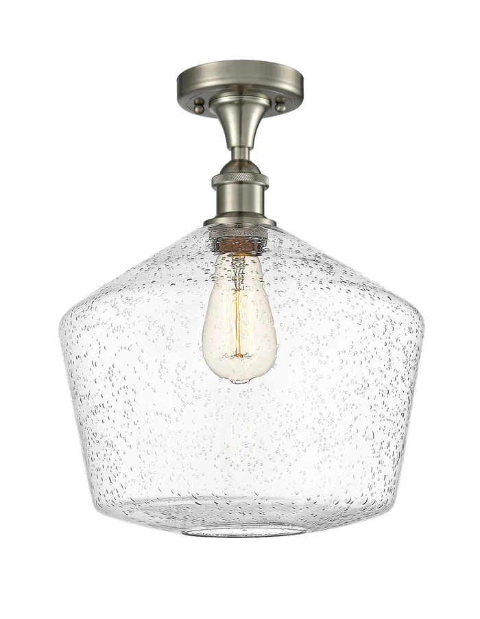 Ballston One Light Semi-Flush Mount in Brushed Satin Nickel (405|516-1C-SN-G654-12)