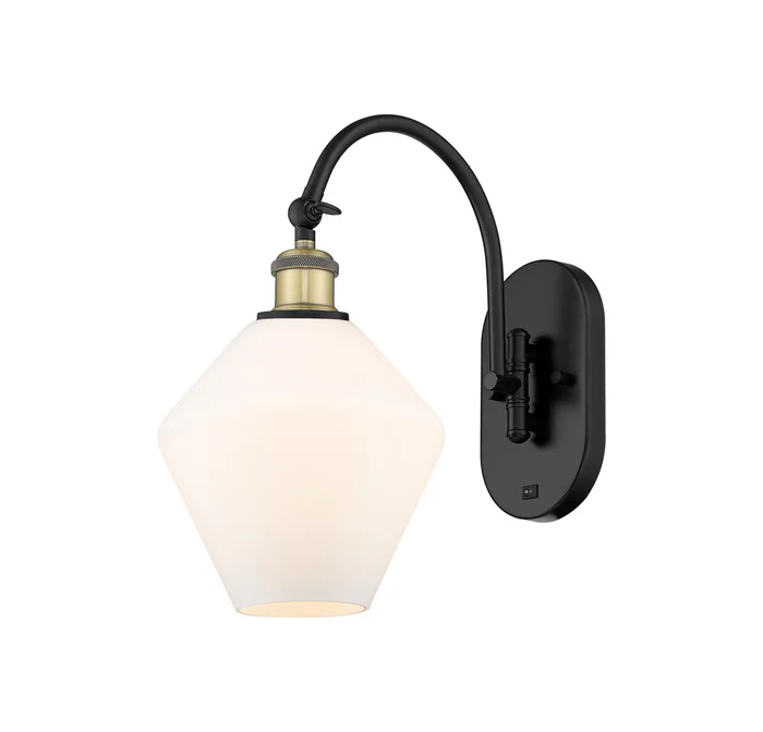 Ballston One Light Wall Sconce in Black Antique Brass (405|518-1W-BAB-G651-8)