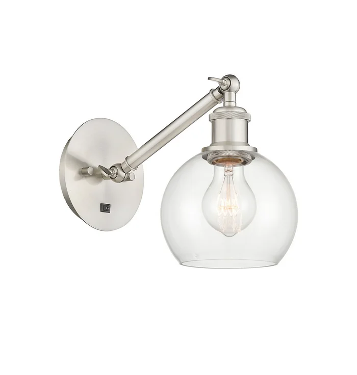 Ballston One Light Wall Sconce in Brushed Satin Nickel (405|317-1W-SN-G122-6)