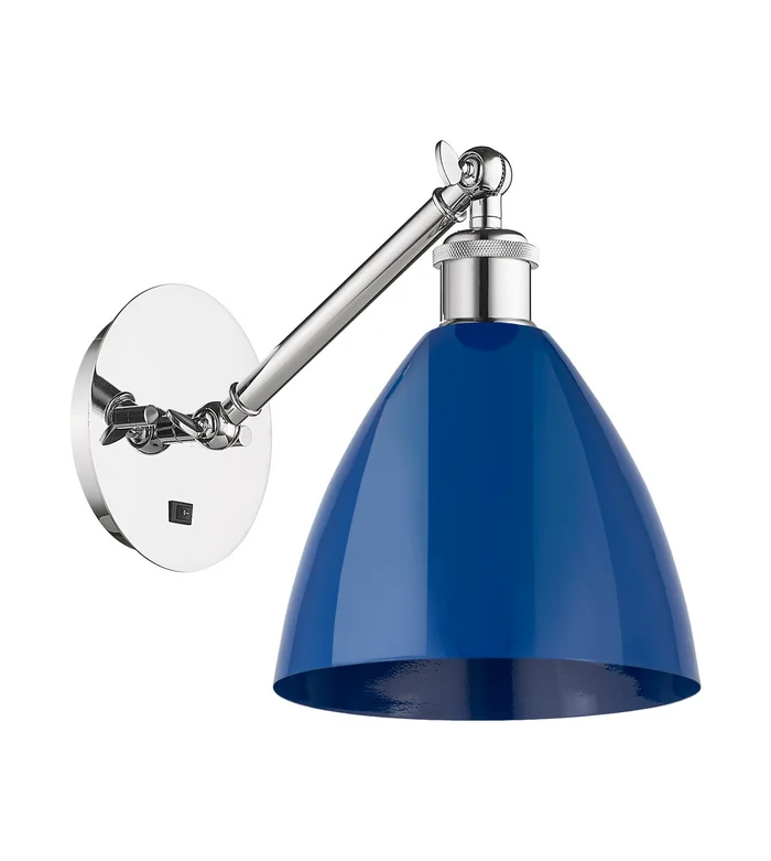 Ballston One Light Wall Sconce in Polished Chrome (405|317-1W-PC-MBD-75-BL)