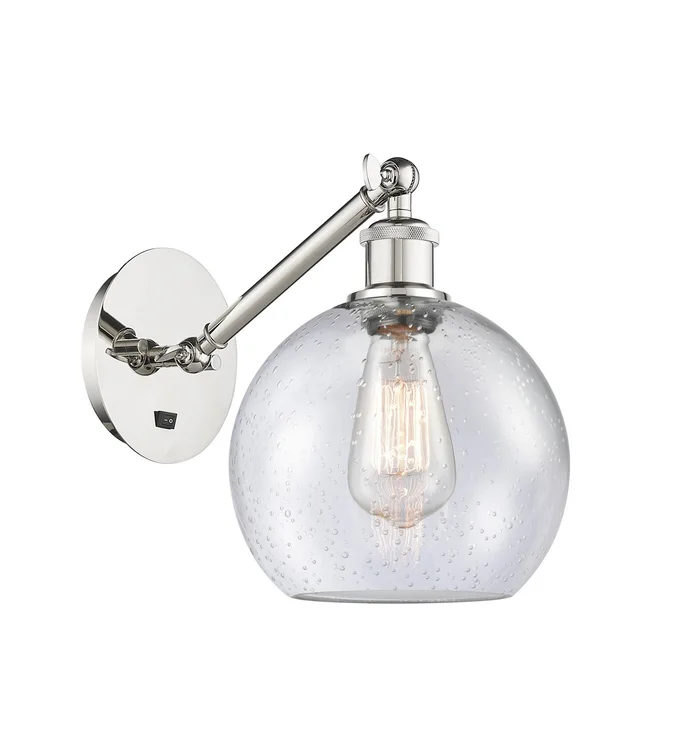 Ballston One Light Wall Sconce in Polished Nickel (405|317-1W-PN-G124-8)