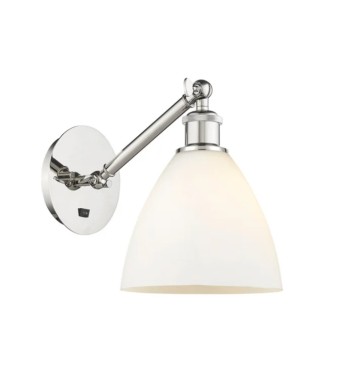 Ballston One Light Wall Sconce in Polished Nickel (405|317-1W-PN-GBD-751)