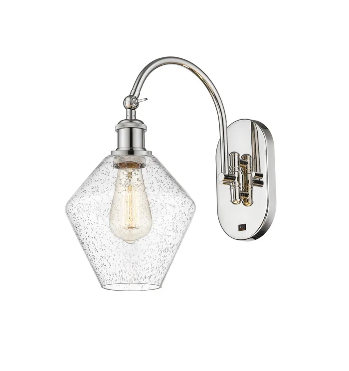 Ballston One Light Wall Sconce in Polished Nickel (405|518-1W-PN-G654-8)