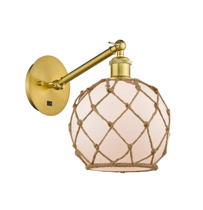 Ballston One Light Wall Sconce in Satin Gold (405|317-1W-SG-G121-8RB)