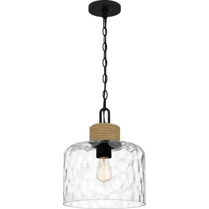 Baltic One Light Mini Pendant in Matte Black (10|BTC1512MBK)