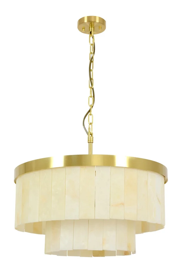 Beacon Lighting 05024001 Elora Nine Light Pendant, Brass