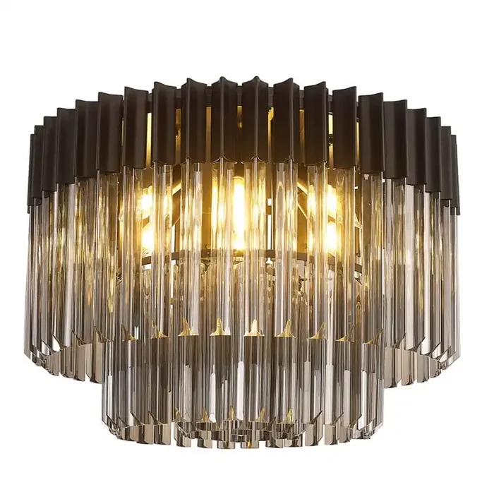 Belize Semi Flush – Smoked Glass