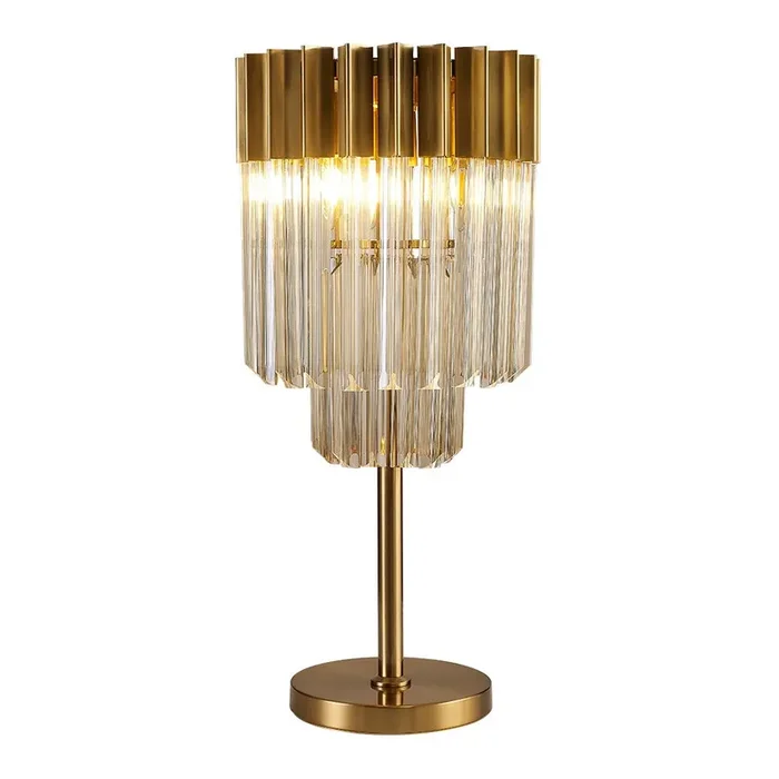 Belize Table Lamp – Cognac Glass