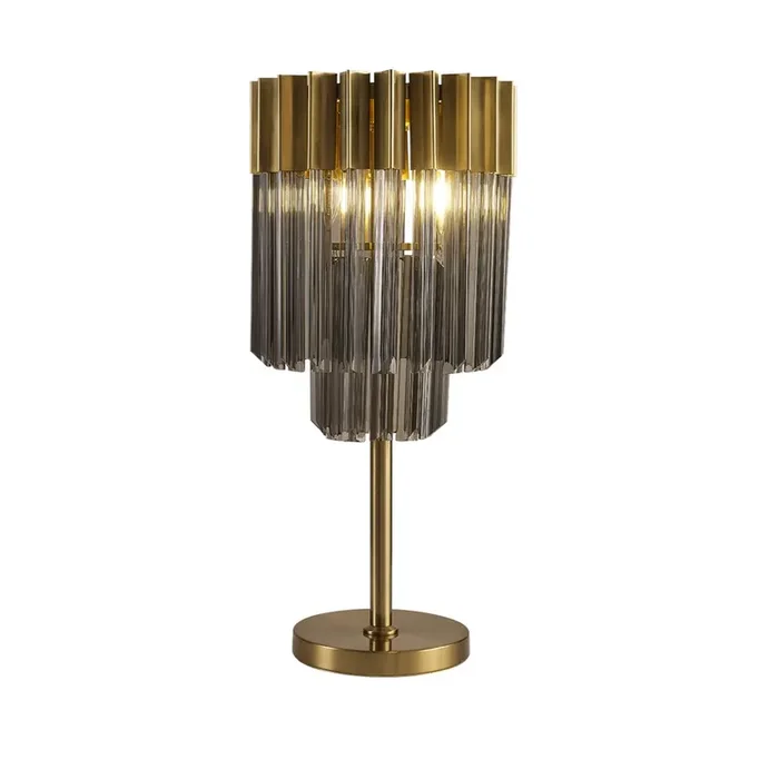 Belize Table Lamp – Smoked Glass