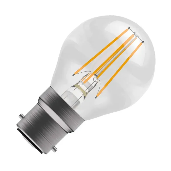 Bell 4W Cool White 470lm LED Decorative Filament Golfball Bulb – Bayonet Cap – Online Lighting