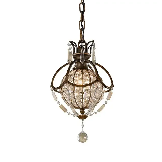 Bellini Oxidised and British Bronze Pendant Light