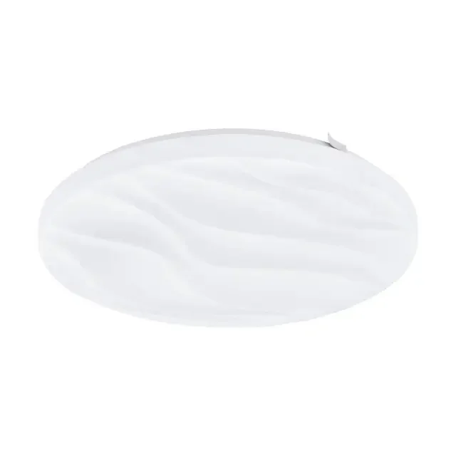 Benariba 330 White with Wave Decor Wall and Ceiling Light