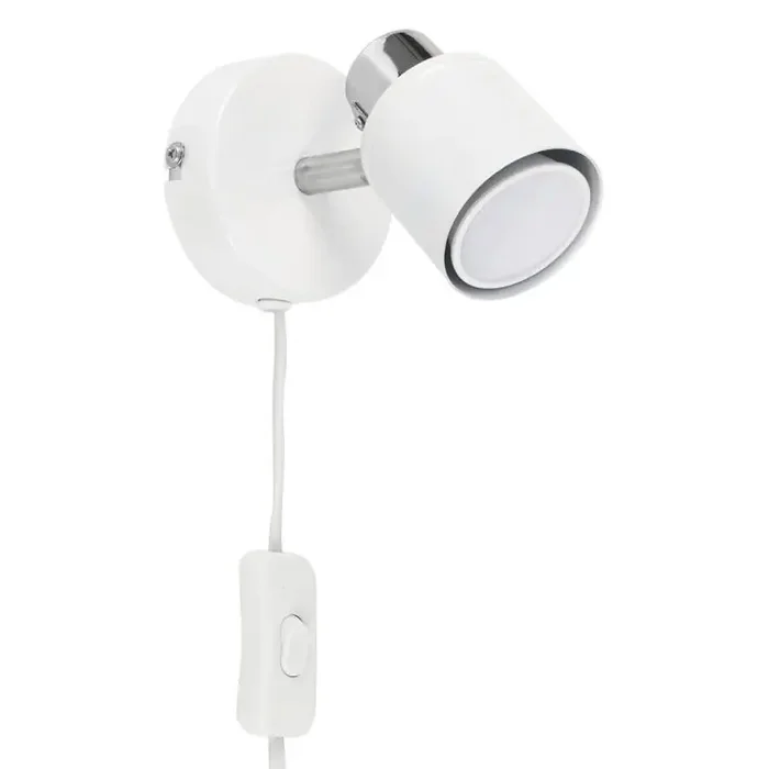 Benton Plug in Single Wall Light with Flex and Inline Switch