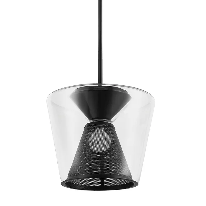 Berlin One Light Pendant in Soft Black (67|F5852-SBK)