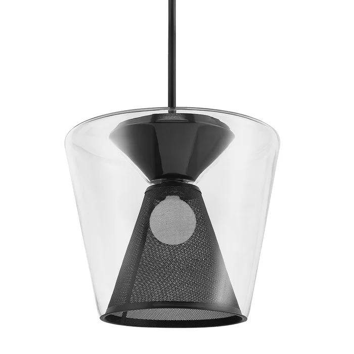Berlin One Light Pendant in Soft Black (67|F5853-SBK)
