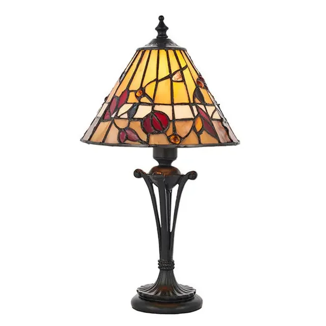 Bernwood Dark Bronze Tiffany Table Lamp