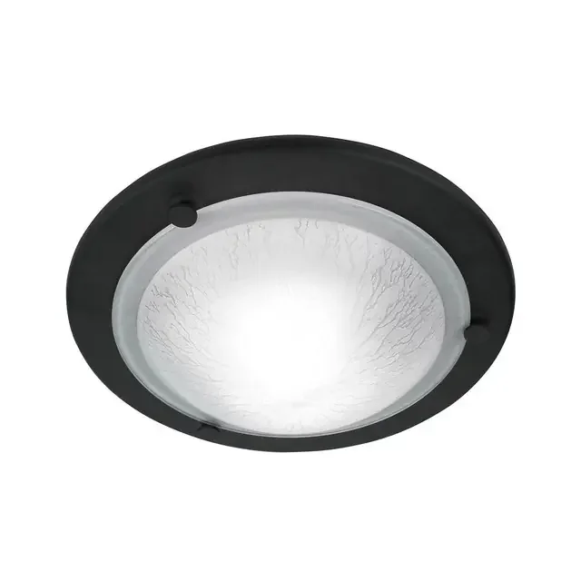 Berwick Black Flush Ceiling Light