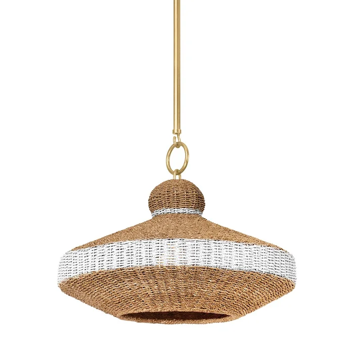 Bethel One Light Pendant in Vintage Gold Leaf (70|1820-VGL)