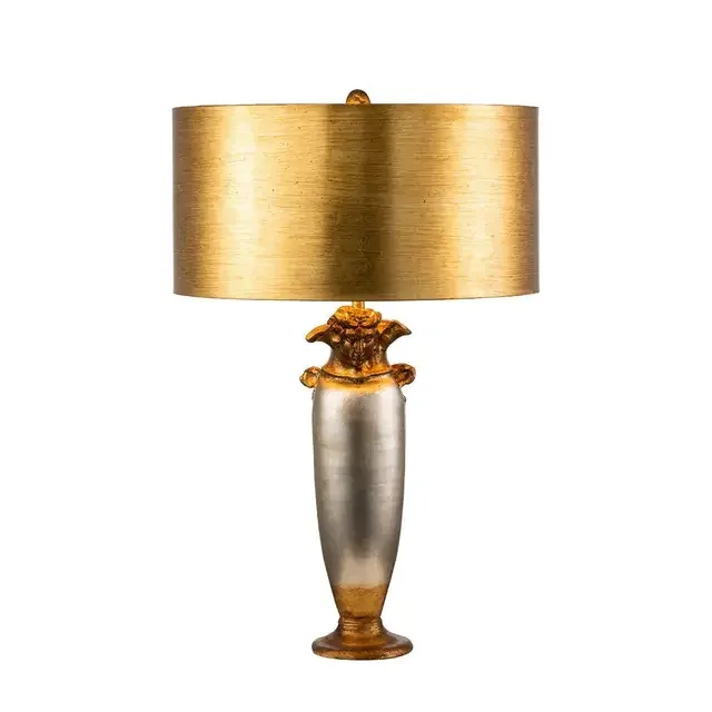 Bienville Silver with Gold Shade Table Lamp