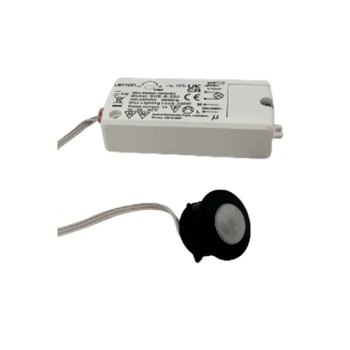 Black PIR Sensor Switch for Cabinets & Lighting