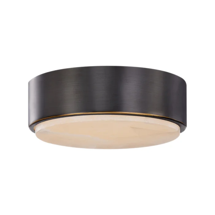 Blanco LED Flush Mount in Polished Nickel/Alabaster|Urban Bronze/Alabaster|Vintage Brass/Alabaster (452|FM325108UBAR)