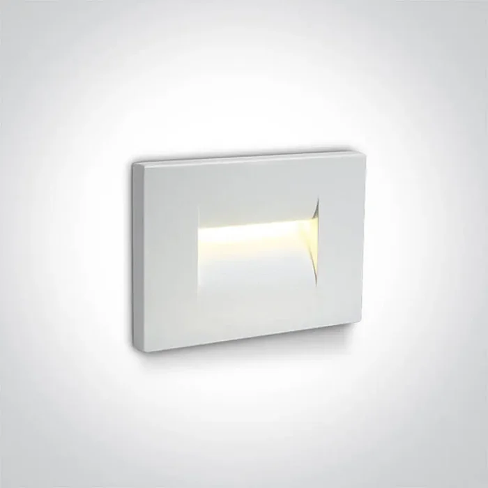 Block 107 LED Outdoor Recessed Wall Light – White – Online Lighting