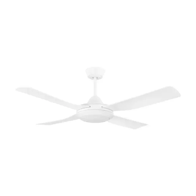 Bondi 1 White with Remote Control Ceiling Fan and Light