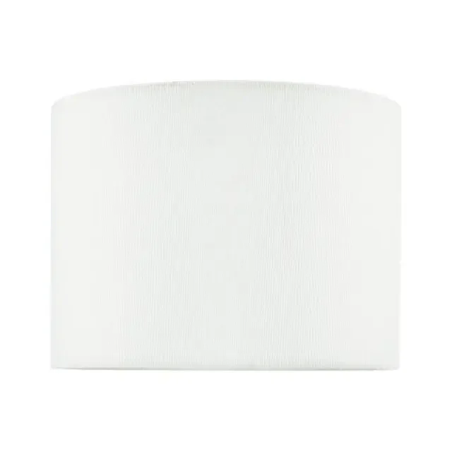 Boris White Cotton Drum 20cm Shade Only