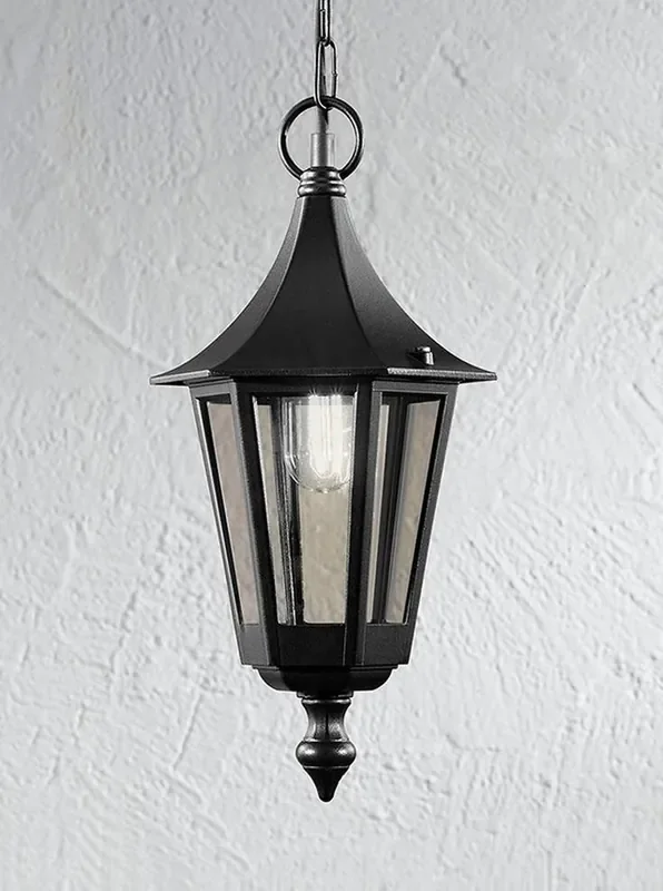 Boulevard Matt Black with Smoked Glass IP43 Pendant Light