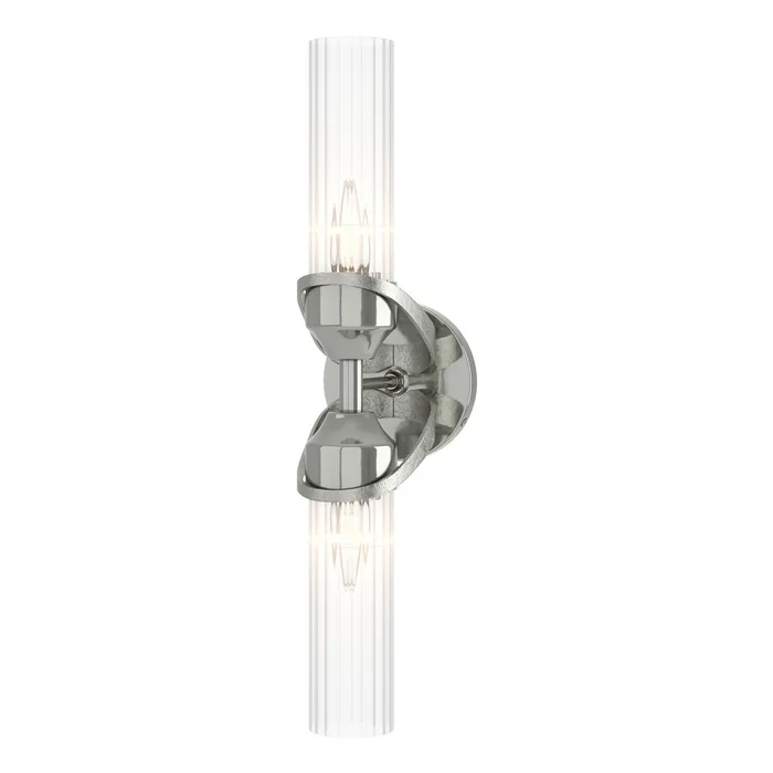 Bow Two Light Bath Sconce in Sterling (39|201346-SKT-85-ZM0634)