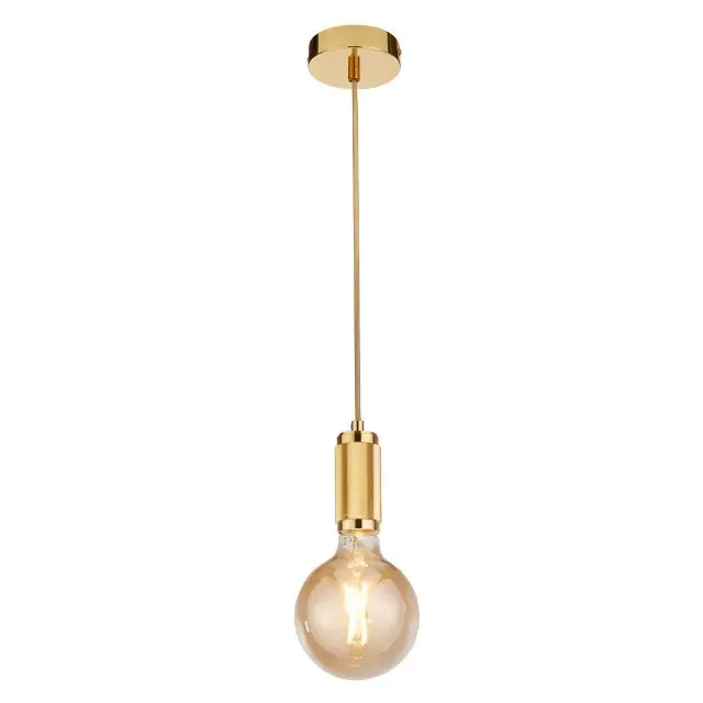 Braided Knurled Gold Lighting Suspension