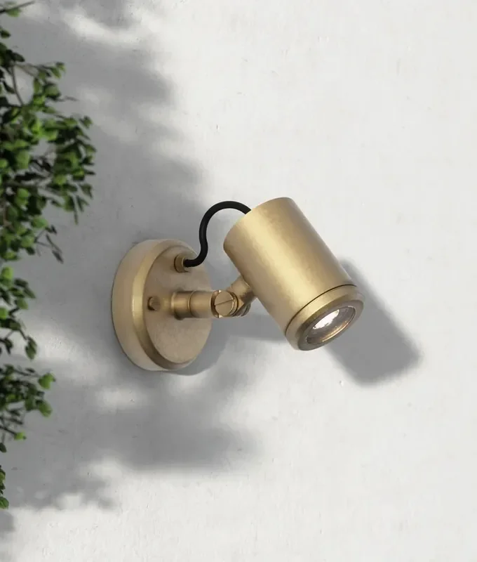 Brass Versatile LED Exterior Spot – Fitting Designed for Harsh Environments