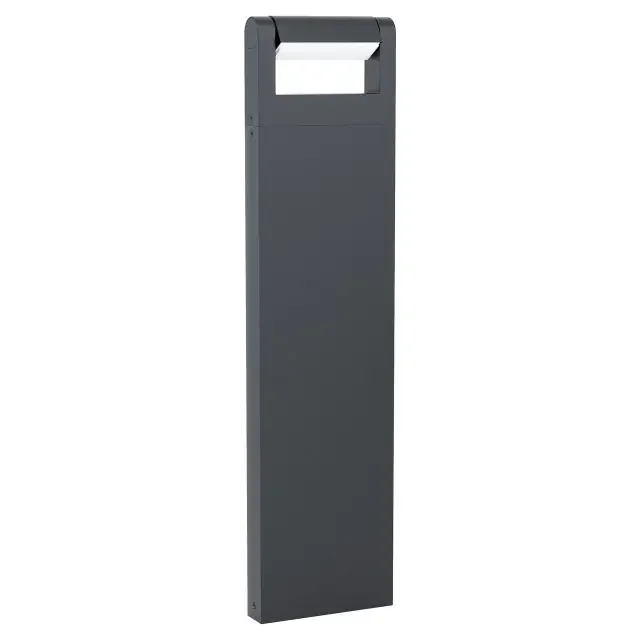 Brianza Black with Opal Adjustable IP44 LED Bollard