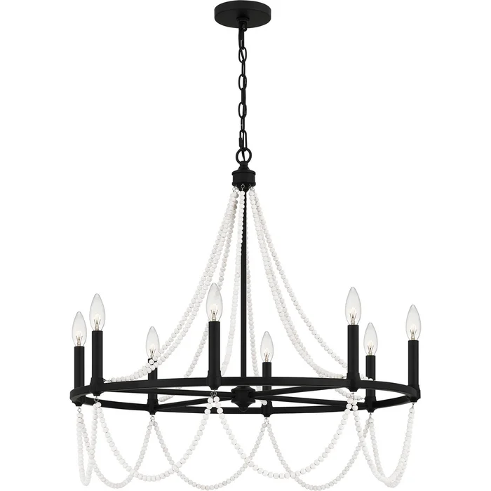 Brigitta Eight Light Chandelier in Matte Black (10|BGA5030MBK)
