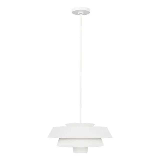 Brisbin Matte White Pendant Light