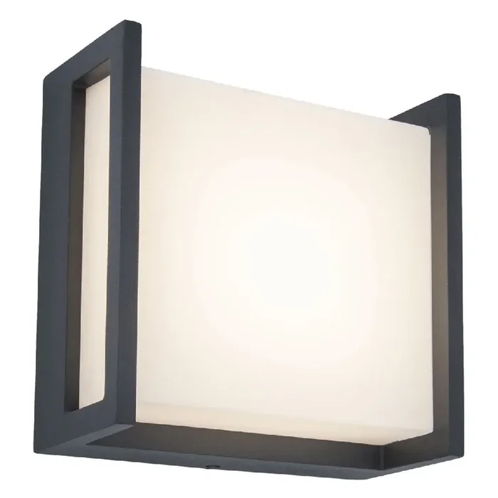 Britalia BR5195401118 LED Anthracite Outdoor Modern Square Flush Wall Light