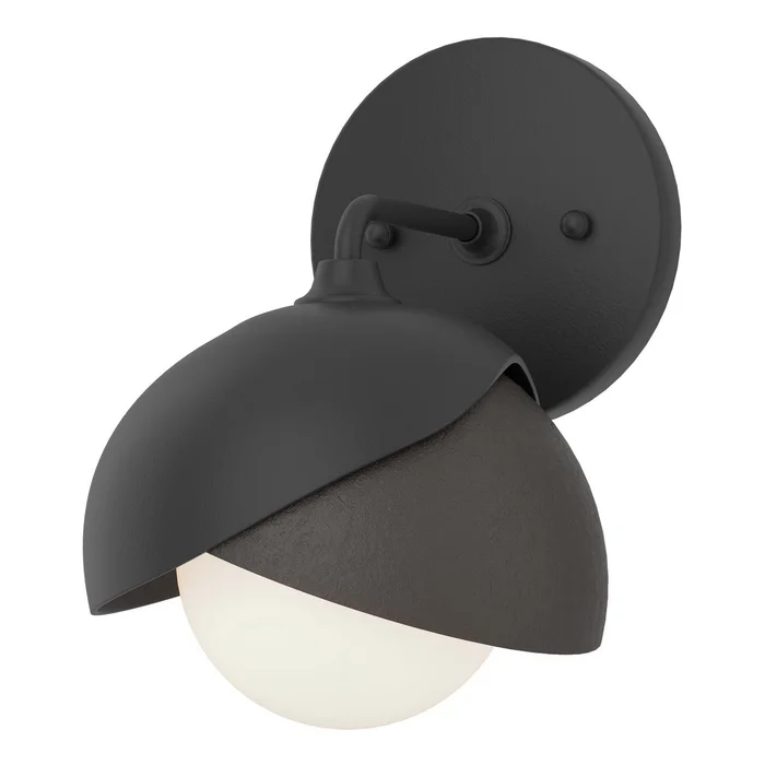 Brooklyn One Light Bath Sconce in Black (39|201374-SKT-10-14-GG0711)